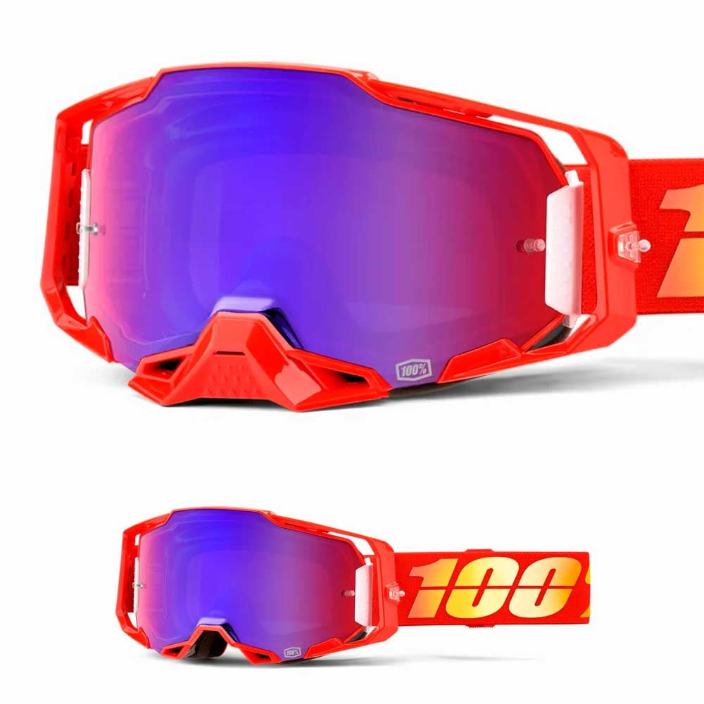 Očala 100% Armega nuketown mirror red/blue