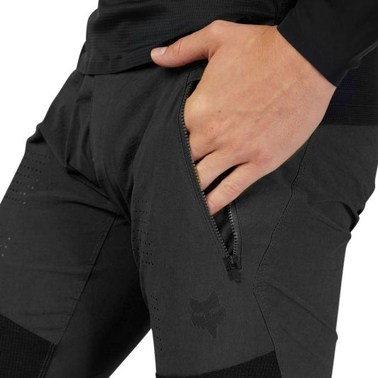 dolge MTB hlače Fox flexair pro črne