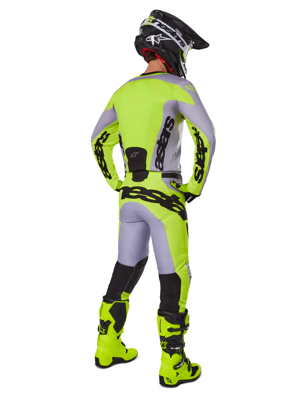 Set Alpinestars racer veil gray/fluo