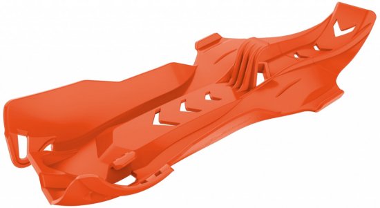 Skid plate- šusplata Polisport KTM SX 2006-2016 podaljšana oranžna