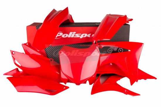Set plastik Polisport Honda CRF 250/450 13-17 rdeč