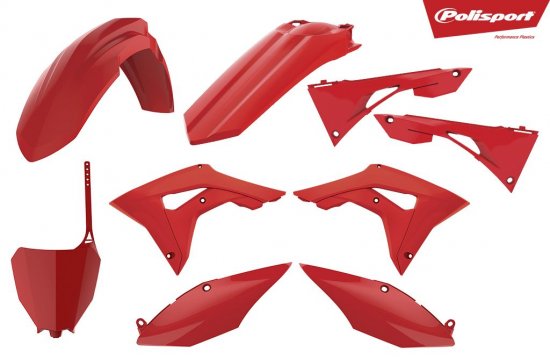Set plastik Polisport Honda CRF 250/450 18-21 rdeč
