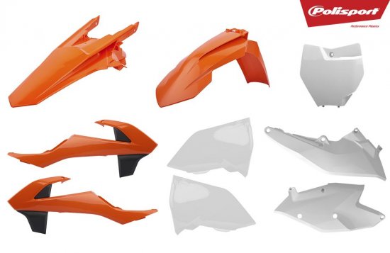 Set plastik Polisport KTM 125-450 16-18 OEM barva