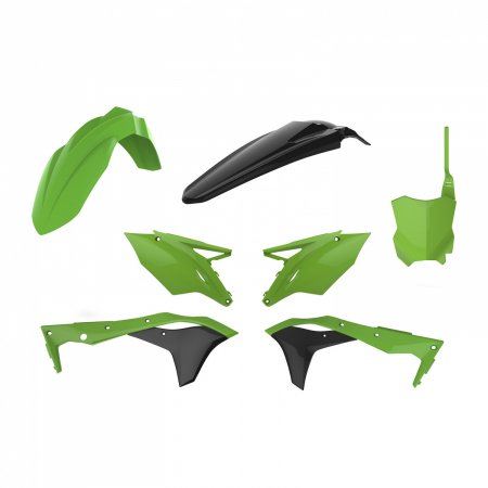Set plastik Polisport Kawasaki KXF250 17-20 zeleno-črn