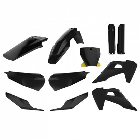 Set plastik Polisport Husqvarna 125-450 19-22 črn