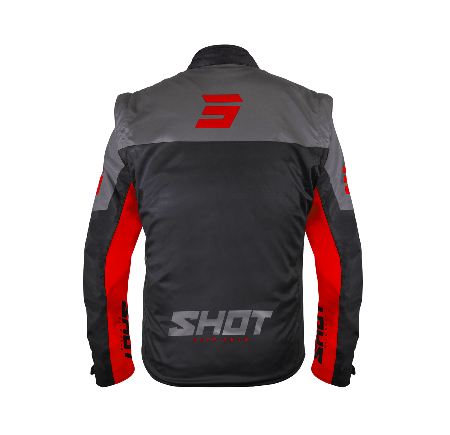 Jakna Shot softshell lite black/red