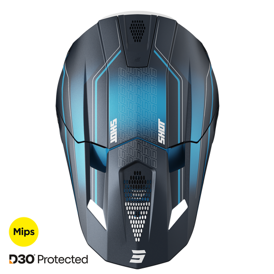 Čelada Shot Lite Challenger blue matt