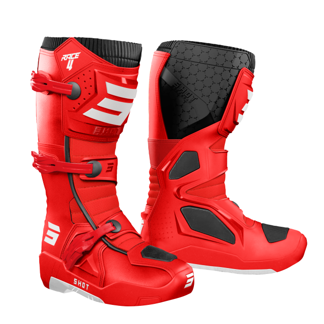 Škornji Shot Race 4 red