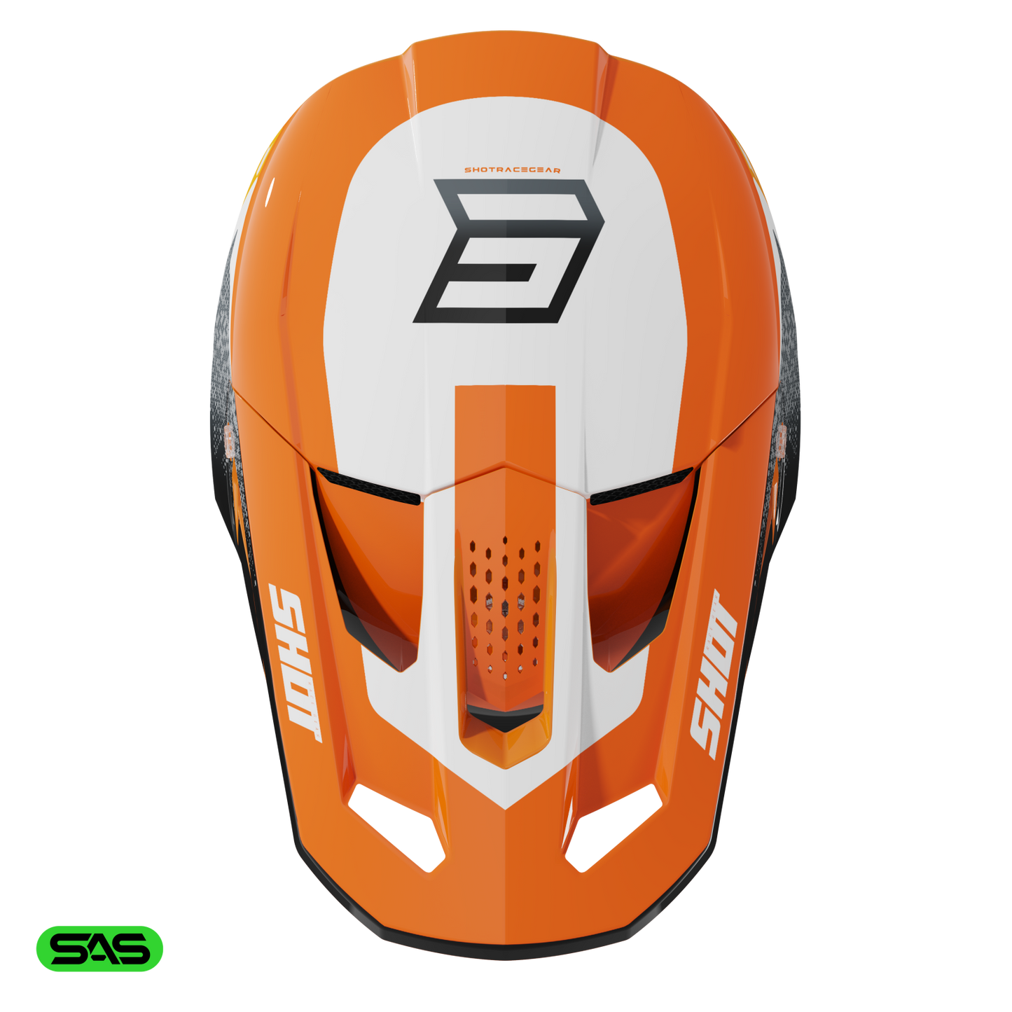 Čelada Shot Speed Hybrid orange glossy