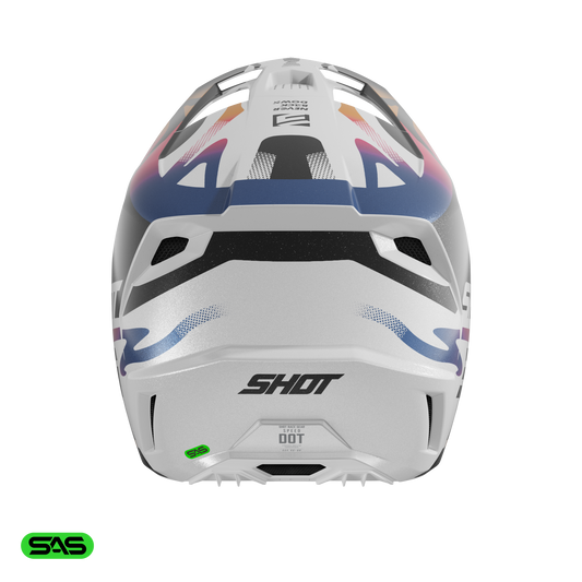 Čelada Shot Speed Wave black white pearly