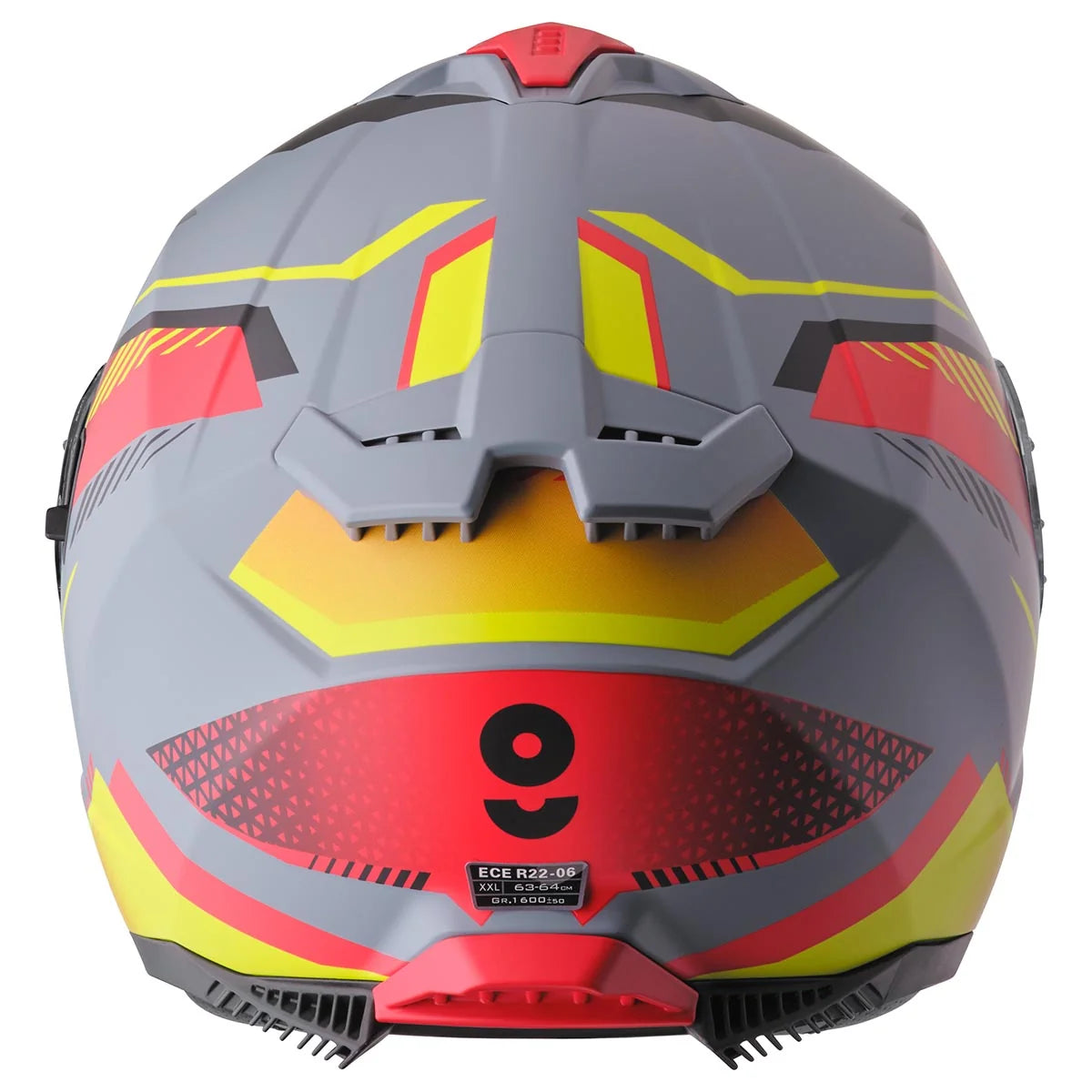 Integralna čelada GMS Gelero matt grey-yellow-red