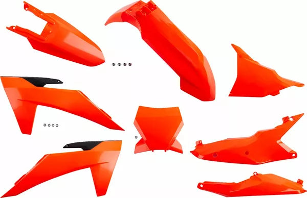 Set plastik Ufo KTM 125-450 2024-25 fluo oranžen