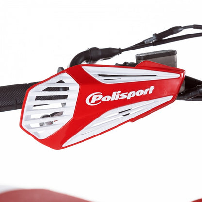 Handguards Polisport MX AIR rdeče-beli