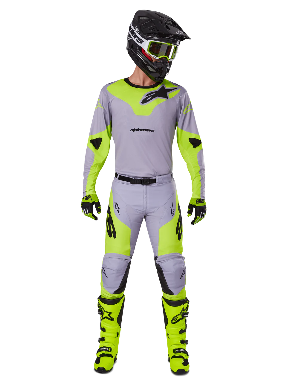 Set Alpinestars racer veil gray/fluo