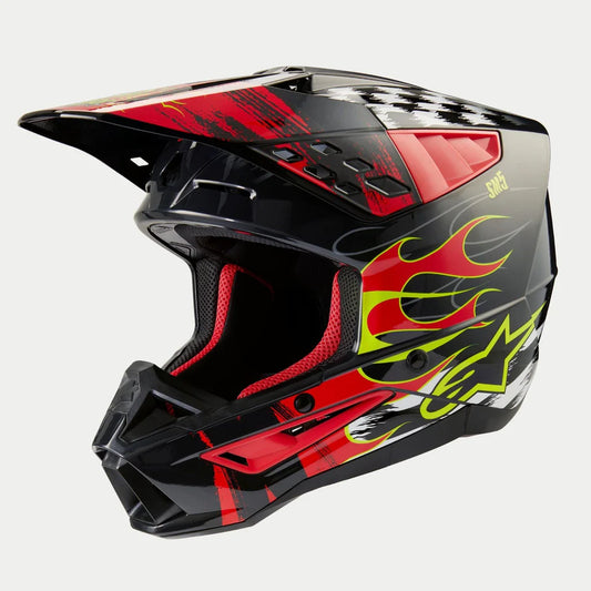 Čelada Alpinestars SM5 rash rdeča