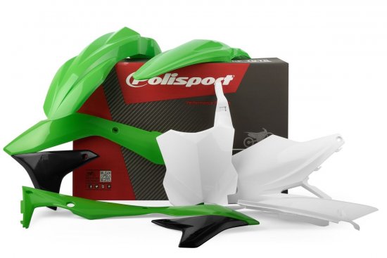Set plastik Polisport Kawasaki KXF450 16-18 OEM barva