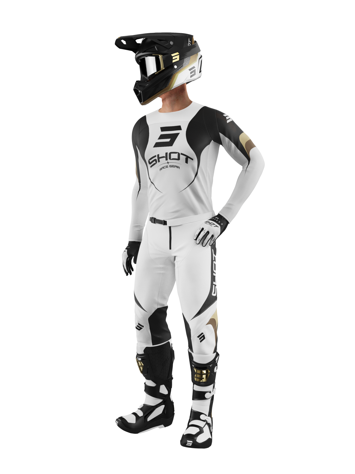 Set Shot Contact Manta white