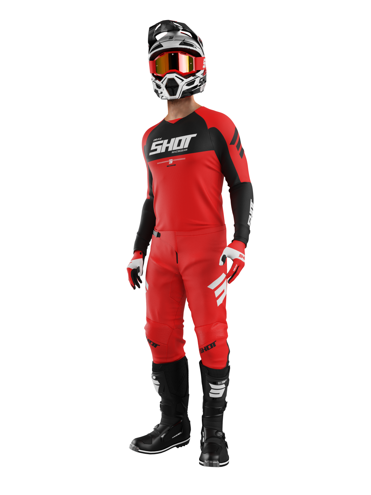 Set Shot Draw private red