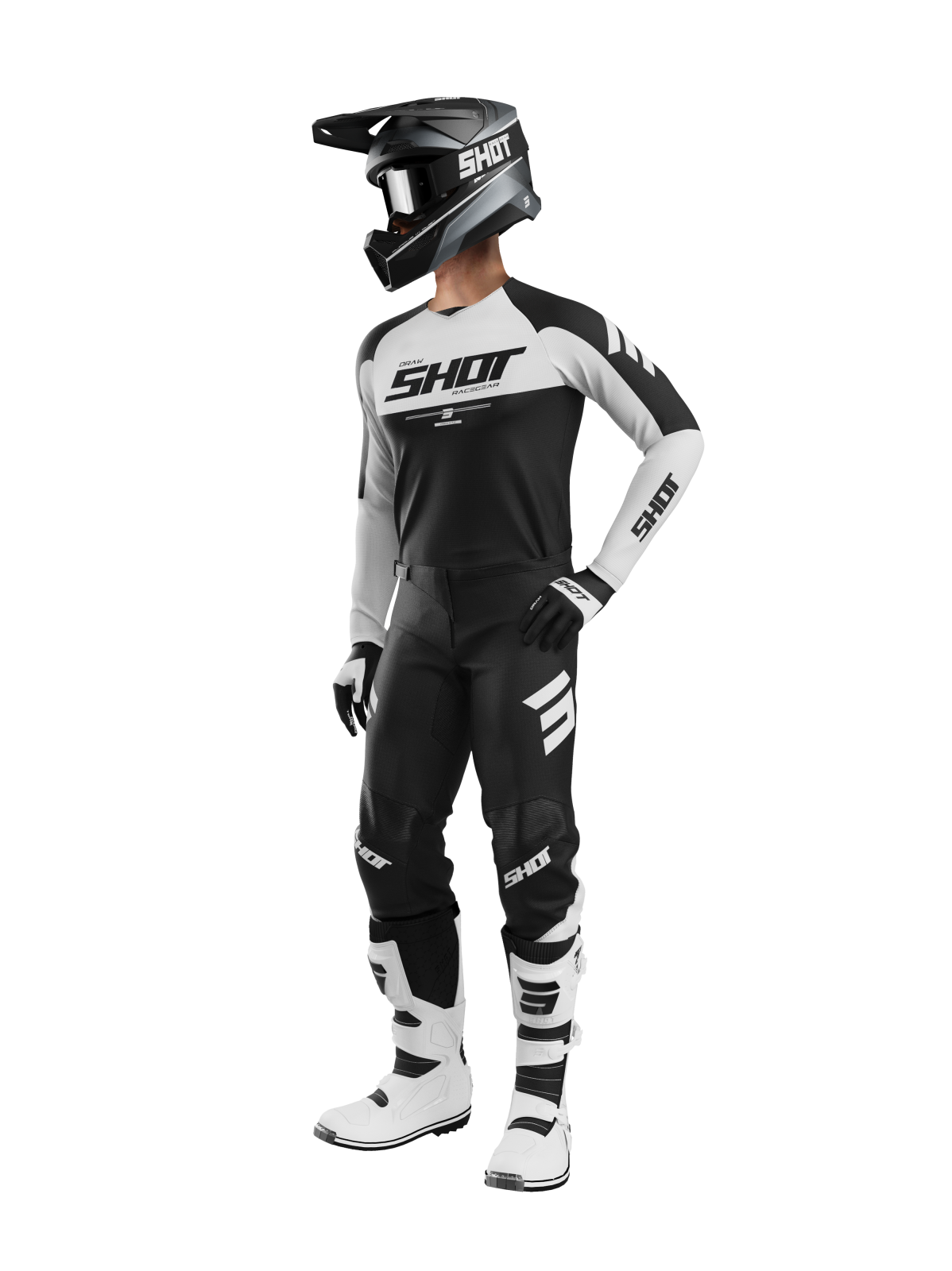 Set Shot Draw private white