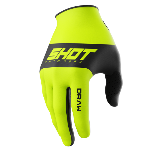 Rokavice Shot Draw sky neon rumene