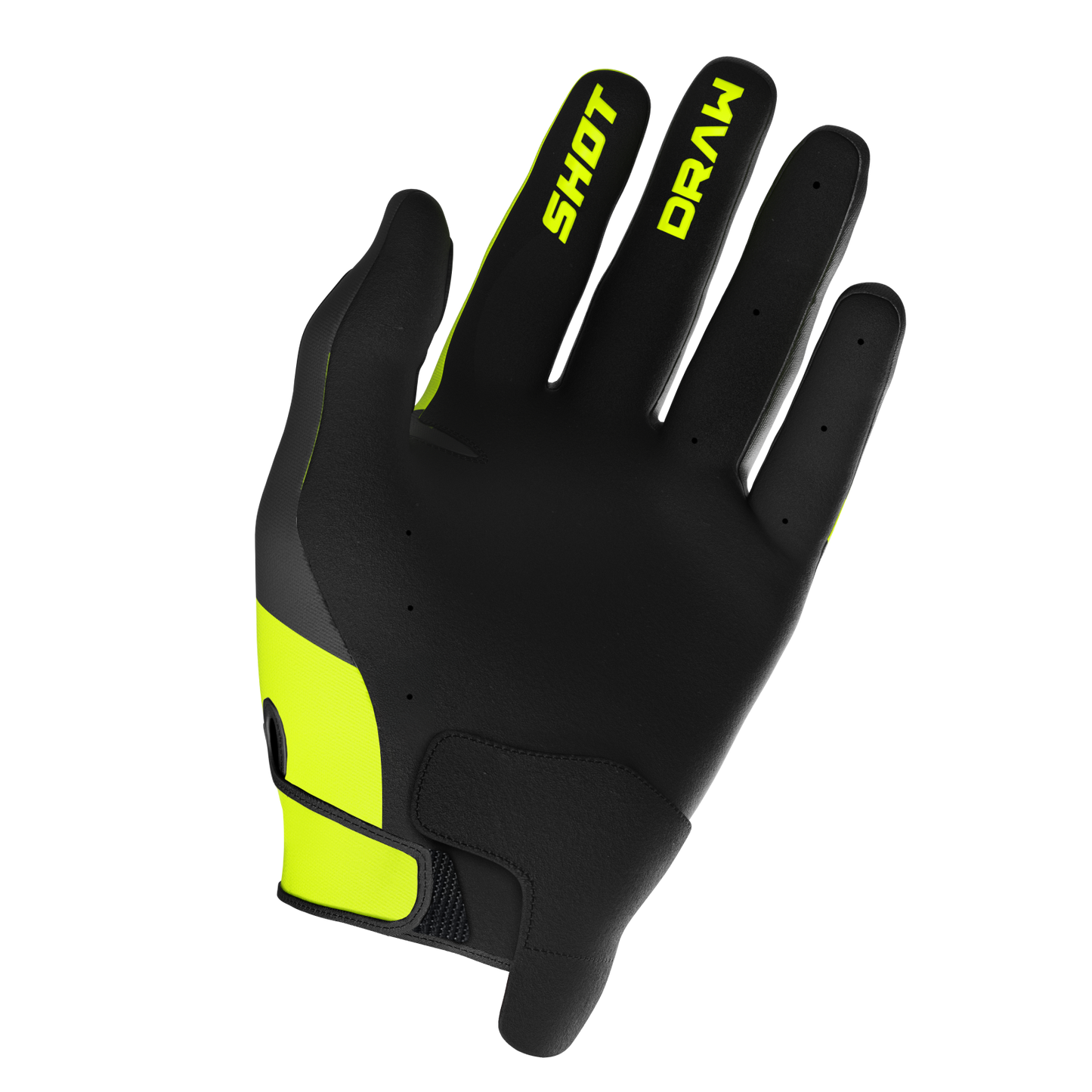 Rokavice Shot Draw sky neon rumene