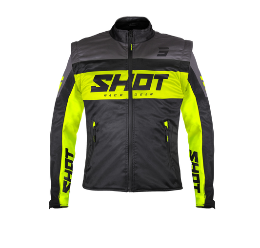 Jakna Shot softshell lite black/neon yellow