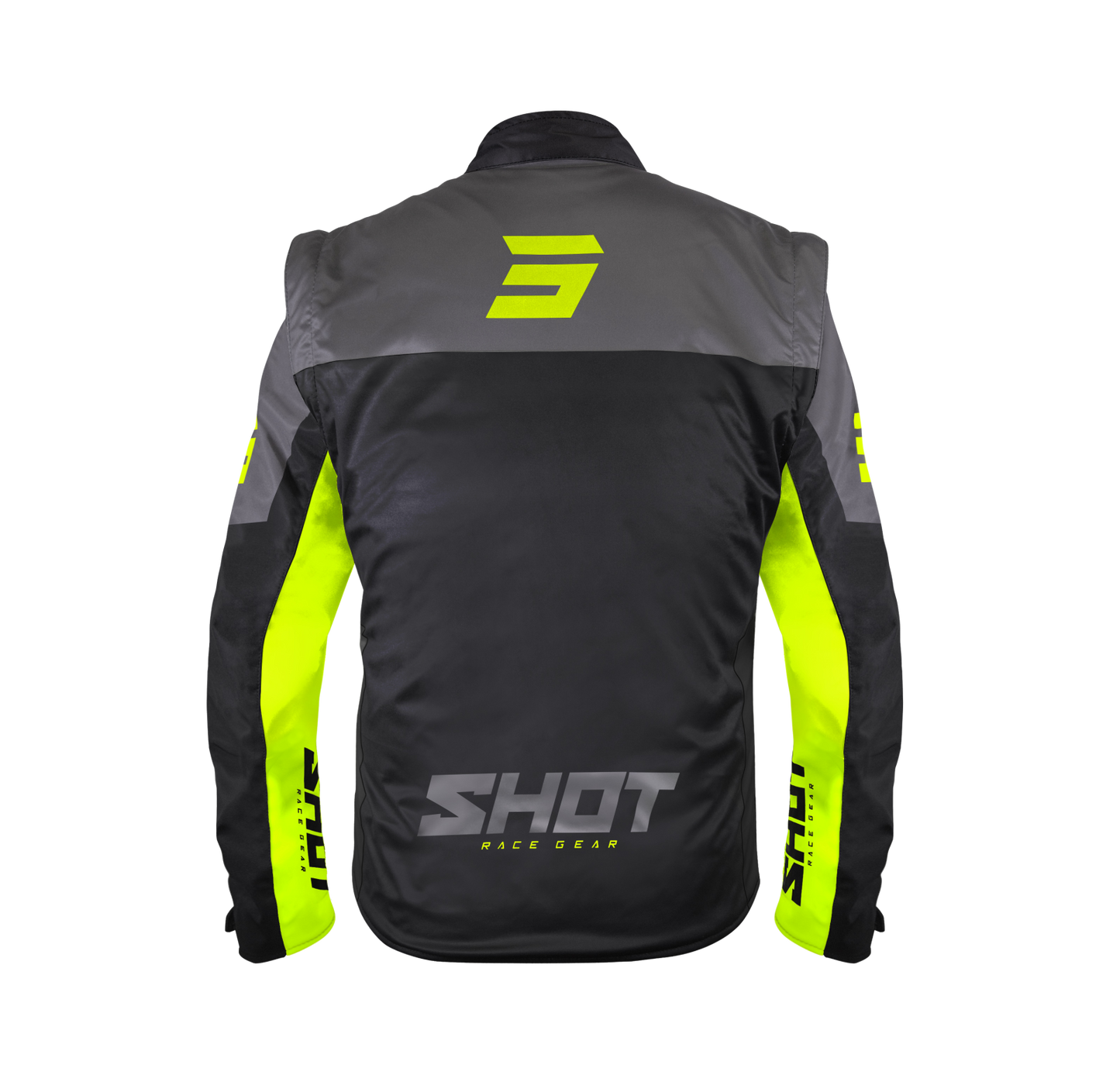 Jakna Shot softshell lite black/neon yellow