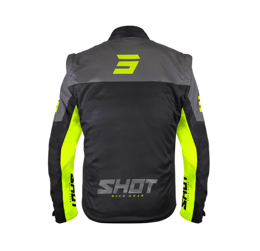 Jakna Shot softshell lite black/neon yellow