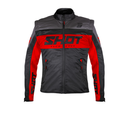 Jakna Shot softshell lite black/red