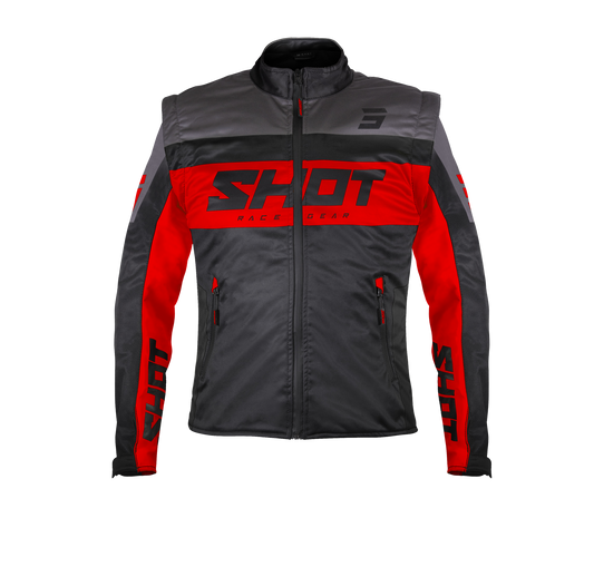 Jakna Shot softshell lite black/red