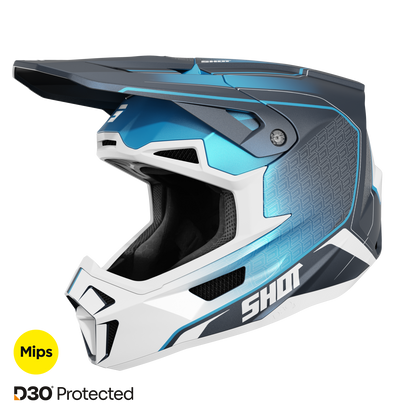 Čelada Shot Lite Challenger blue matt