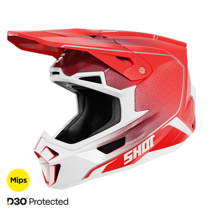 Čelada Shot Lite Challenger red pearly