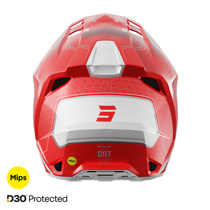 Čelada Shot Lite Challenger red pearly