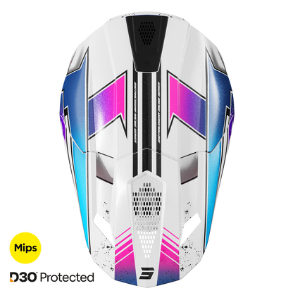 Čelada Shot Lite Racing white pink pearly