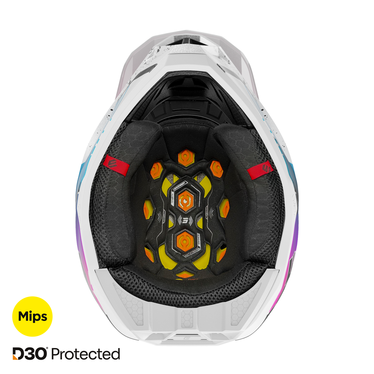 Čelada Shot Lite Racing white pink pearly