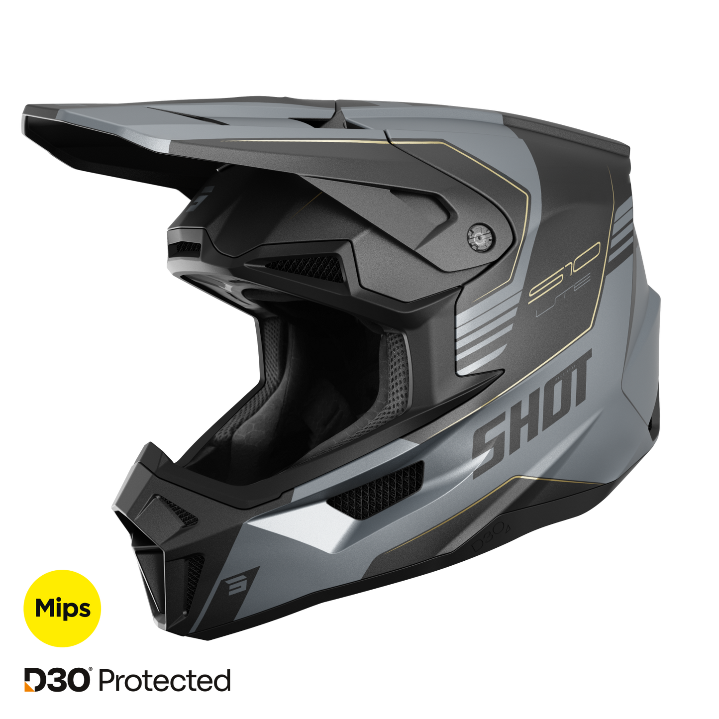 Čelada Shot Lite S10 Grey matt