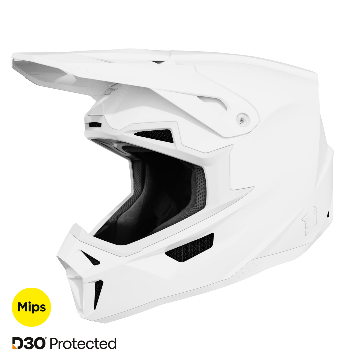 Čelada Shot Lite Solid white glossy