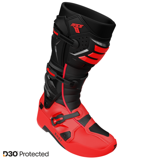 Škornji Shot Race 8 black/red