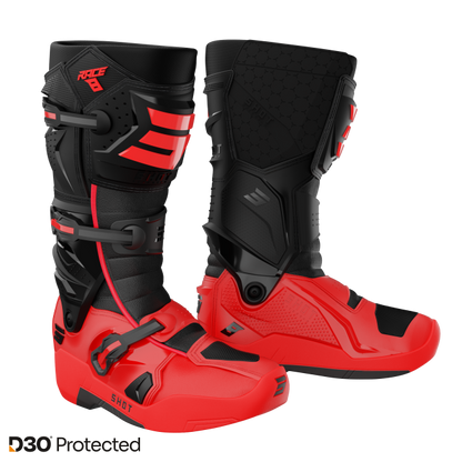Škornji Shot Race 8 black/red