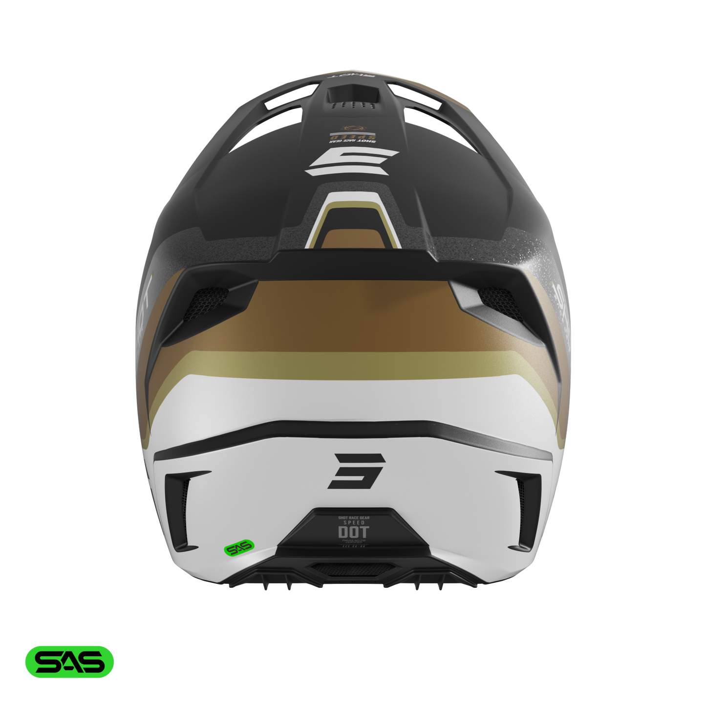 Čelada Shot Speed Atomic gold matt