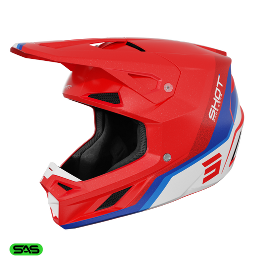 Čelada Shot Speed Atomic red pearly