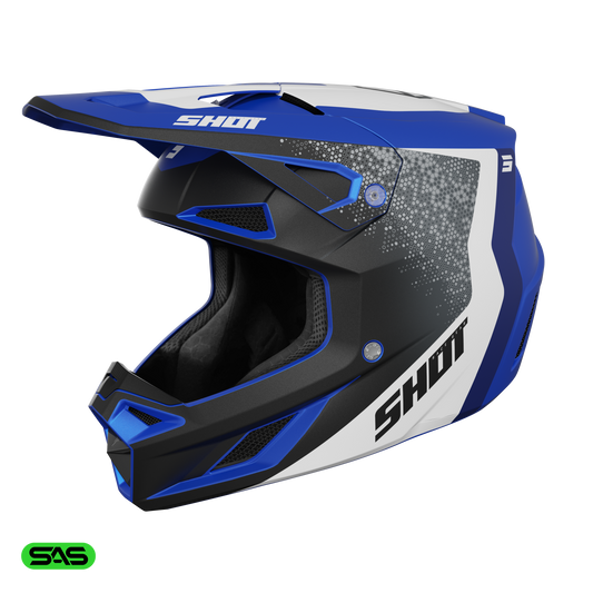 Čelada Shot Speed Hybrid blue matt