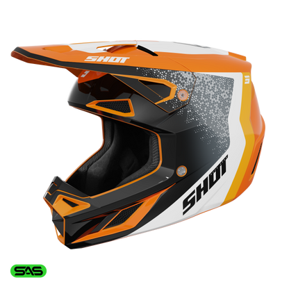 Čelada Shot Speed Hybrid orange glossy