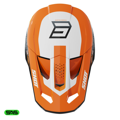 Čelada Shot Speed Hybrid orange glossy