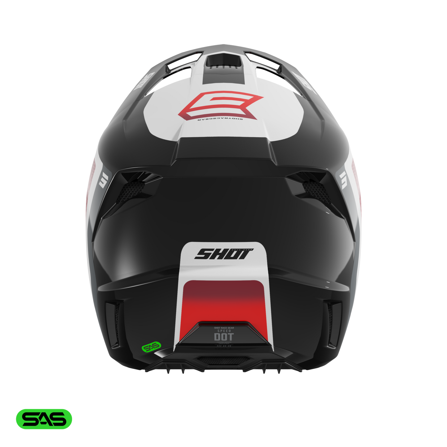 Čelada Shot Speed Hybrid red glossy