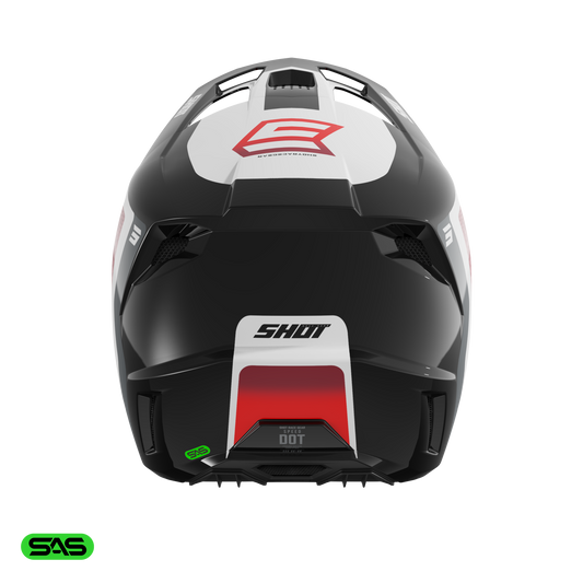 Čelada Shot Speed Hybrid red glossy