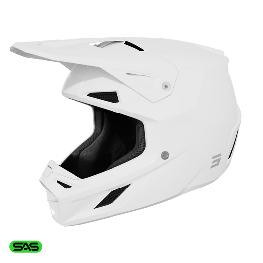 Čelada Shot Speed solid  white glossy