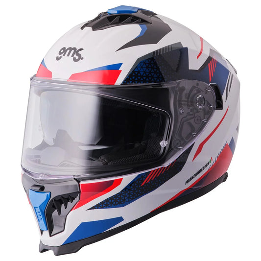 Integralna čelada GMS Gelero white-red-blue