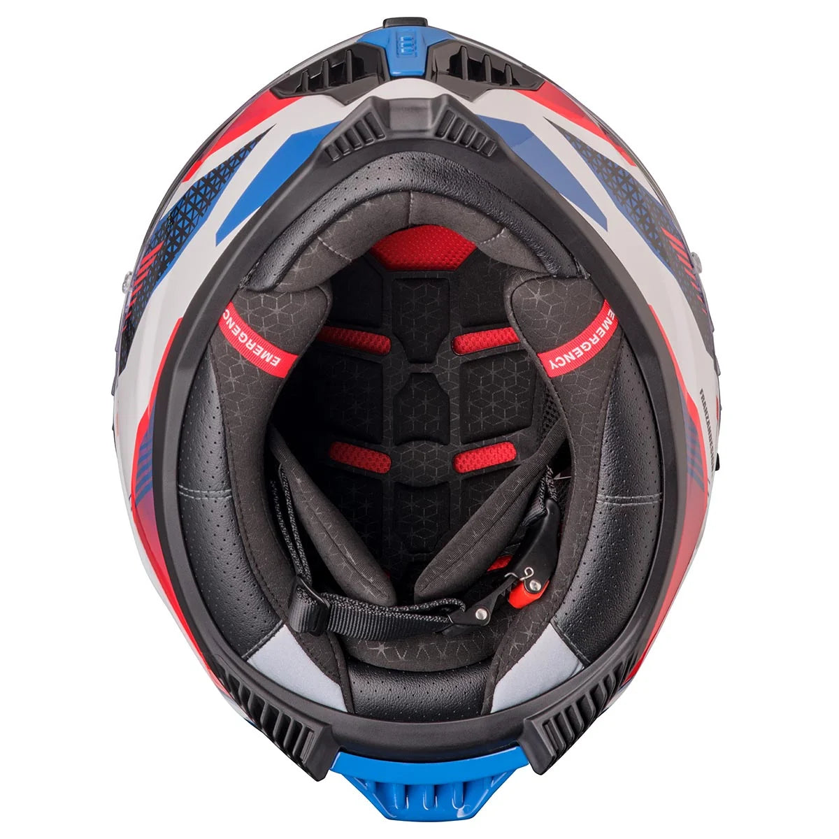 Integralna čelada GMS Gelero white-red-blue