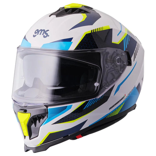 Integralna čelada GMS Gelero white-blue-yellow